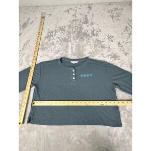 Roxy Long Sleeve‎ Vintage Blue Shirt Size Large
